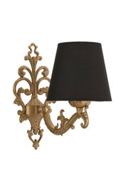 Opviq Claire Lámpara de pared - Negro y Dorado